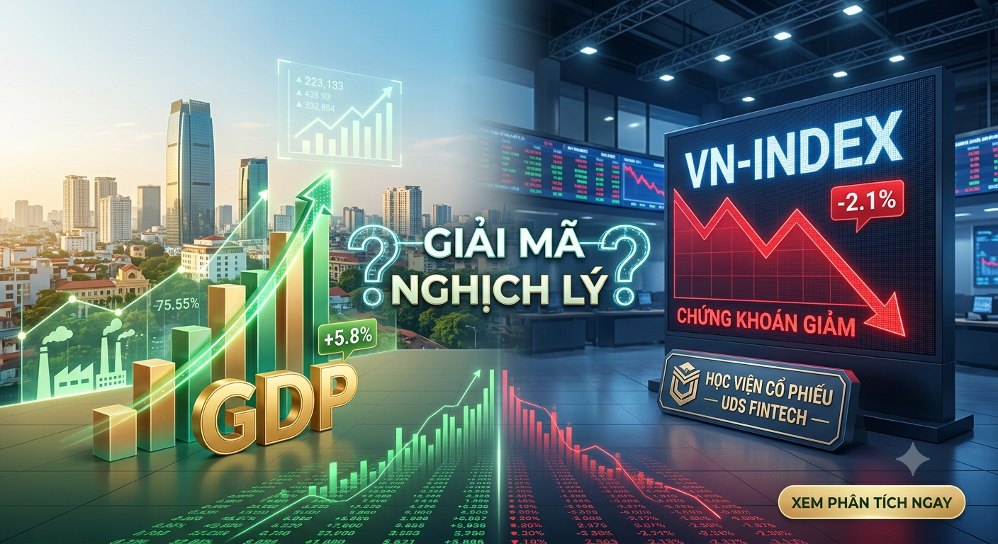 GDP Tăng Trưởng Mạnh Nhưng Chứng Khoán Vẫn Giảm? Giải Mã Nghịch Lý Thị Trường Chứng Khoán Việt Nam
